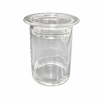 6.5" Clear Fillable Pillar Candle Holder