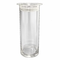 10" Clear Fillable Pillar Candle Holder