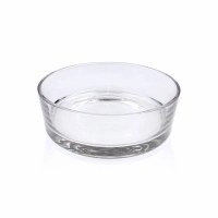 10" Round Clear Glass Low Bowl