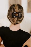Small Tortoise Flat Round Hair Clip