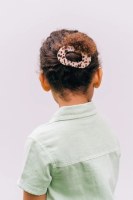 Small Blonde Tortoise Flat Round Hair Clip