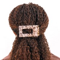 Medium Blonde Tortoise Flat Rectangle Hair Clip
