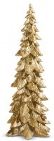 18" Gold Polyresin Christmas Tree Figurine