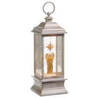 12" Gold Angel Glitter Lantern