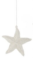 5" Gray Starfish Ornament