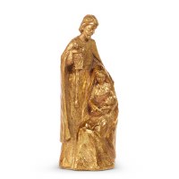 11" Gold Polyresin Holy Family Figurine