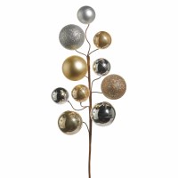 26" Silver and Gold Ball Spary