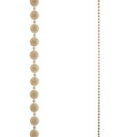 6' White Faux Pearl Ball Garland