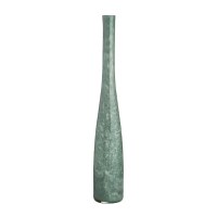 24" Slim Green Glass Decorative Vase