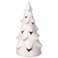 10" LED White Ceramic Tree