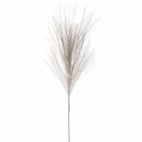 42" Faux Champagne Long Pine Needle Spray