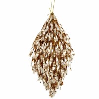 7" Gold Tinsel Ornament