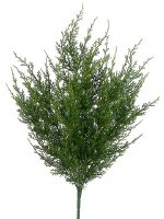 20" Faux Green Juniper and Blue Berries Bush