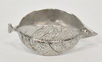 Silver Toned Leaves Napkin Ring