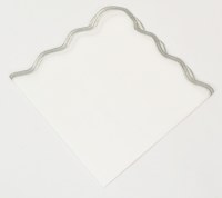 20" Sq Silver Wavy Boarder Cloth Napkin