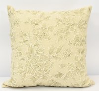 18" Sq Natural Dandelion Decorative Botanical Pillow