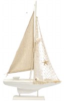 28" Natural Sailboat With Shells
