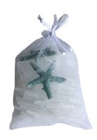 6" Bag of White Seaglass