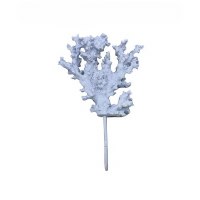 8" Faux White Coral Coastal Hook