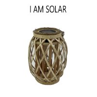 11" LED Natural Solar Lantern