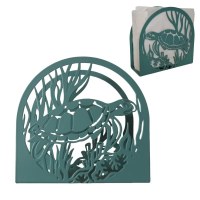 6" Metal Turtle Napkin Holder