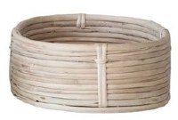8" x 12" Oval Natural Rattan Basket