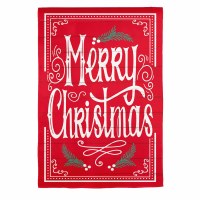 44" x 28" Red "Merry Christmas" Large Flag