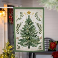 44" x 28" Green Christmas Tree Large Flag