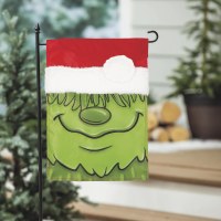 18" x 13" Green Christmas Monster Mini Garden Flag