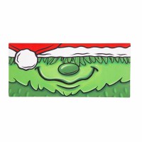 10" x 22" Green Chirstmas Monster Sassafras Doormat Insert