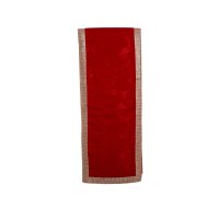 72" Red and Gold Bling Edge Christmas Table Runner