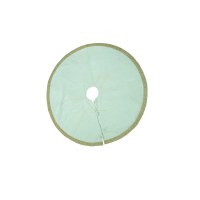 48" Round Ivory and Gold Bling Christmas Tree Skirt