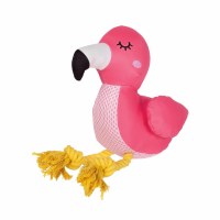 12" Pink Flamingo Floating Dog Toy