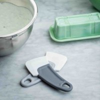 Set of Two Gray Pan Scrapers