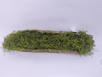 19" Faux Green Moss and Bark