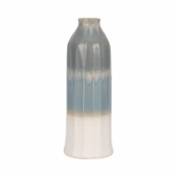 20" Blue Ombre Decorative Ceramic Vase