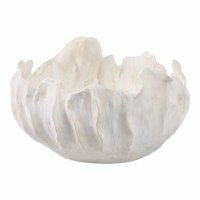 14" Ivory Folds Porcelain Bowl