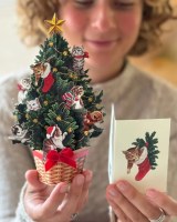 Mini Meowy Christmas Pop Up Card
