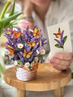 Mini Laveder and Butterflies Pop Up Card
