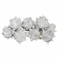 Bag of 12 Faux Distressed White Artichokes