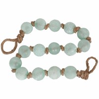 48" Green 2" Glass Orb Garland