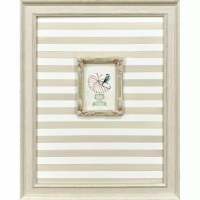 28" x 22" Bird Standing on a Nautilus Shell Coastal Print Framed