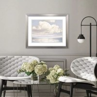 26" x 32" Cloud Dream Coastal Framed Print Under Glass