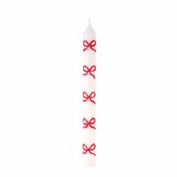 10" Red Bows Taper Candle by Mud Pie