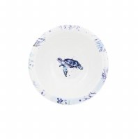 3" Round Blue Sea Turtle Melamine Bowl