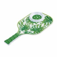 16" Pickleball Monstera Melamine Chip & Dip