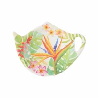 4" Bird of Paradise Melamine Tea Bag Holder