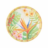 6" Round Bird of Paradise Melamine Plate