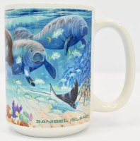 15 Oz Sanibel Island Guy Harvey Gulf Coast Life Coastal Ceramic Mug