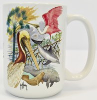 15 Oz Guy Harvey Mangrove Reef Coastal Ceramic Mug